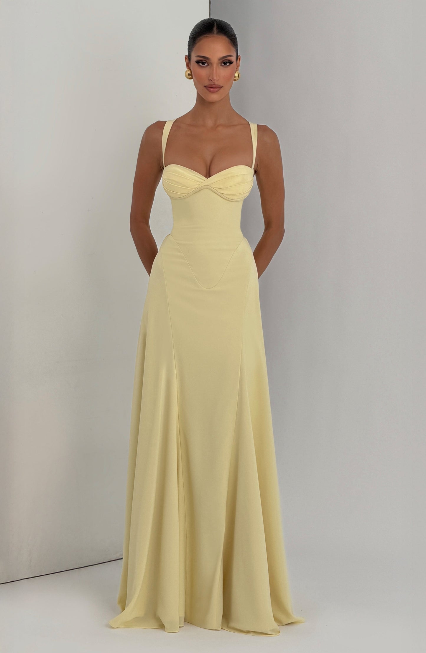 Irie Premium Maxi Elbise - Limon