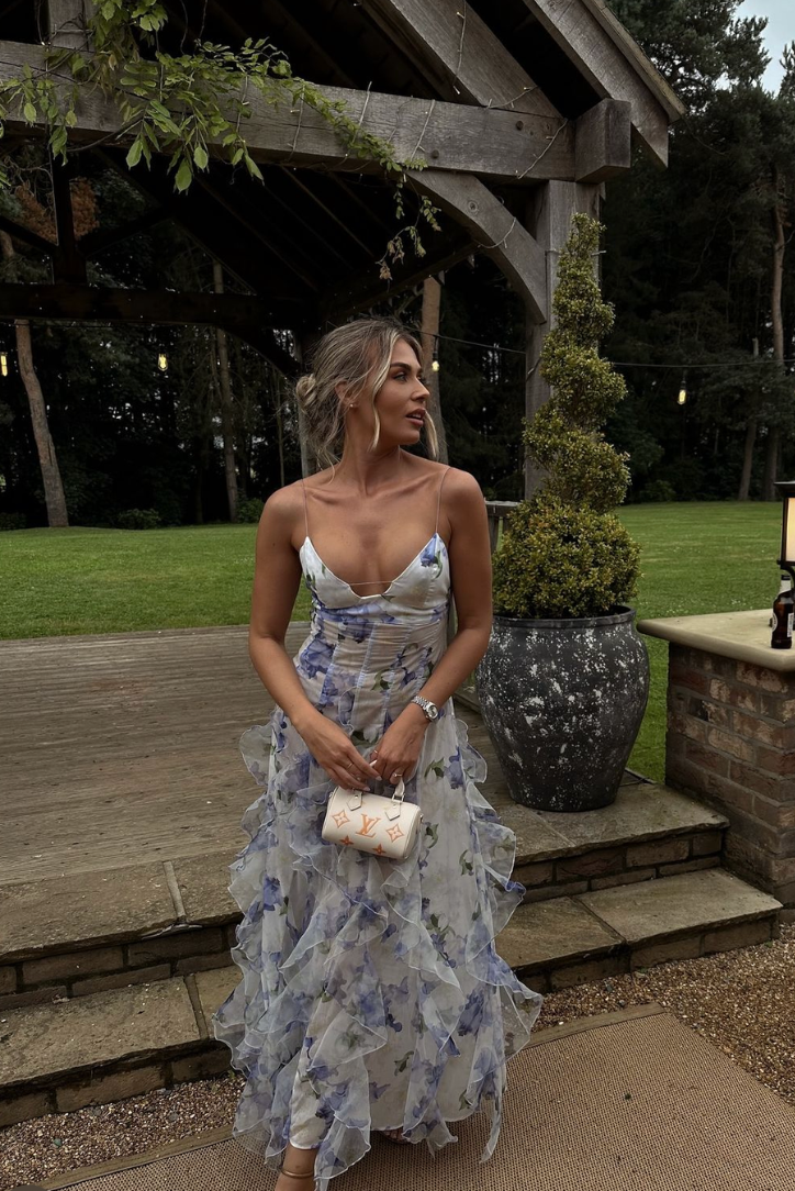 Maisie Çiçek Bahçesi Maxi Elbise