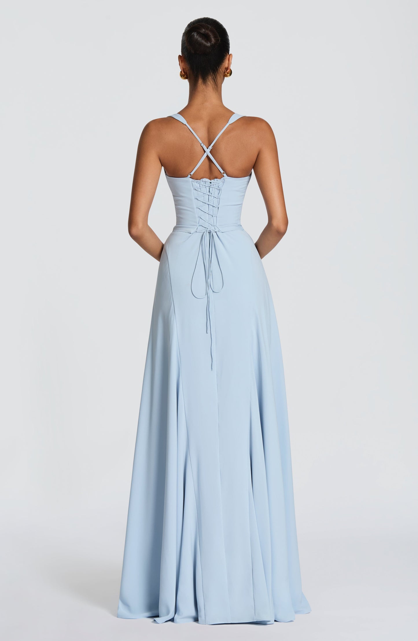 Irie Premium Maxi Elbise - Buzul Mavisi