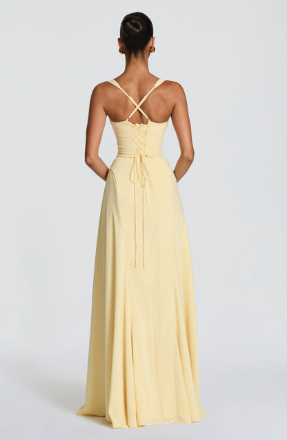 Irie Premium Maxi Elbise - Limon